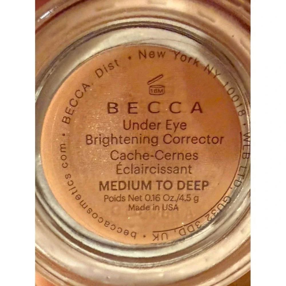 BECCA UNDER EYE BRIGHTENING‎ CORRECTOR CREAM Med-deep New